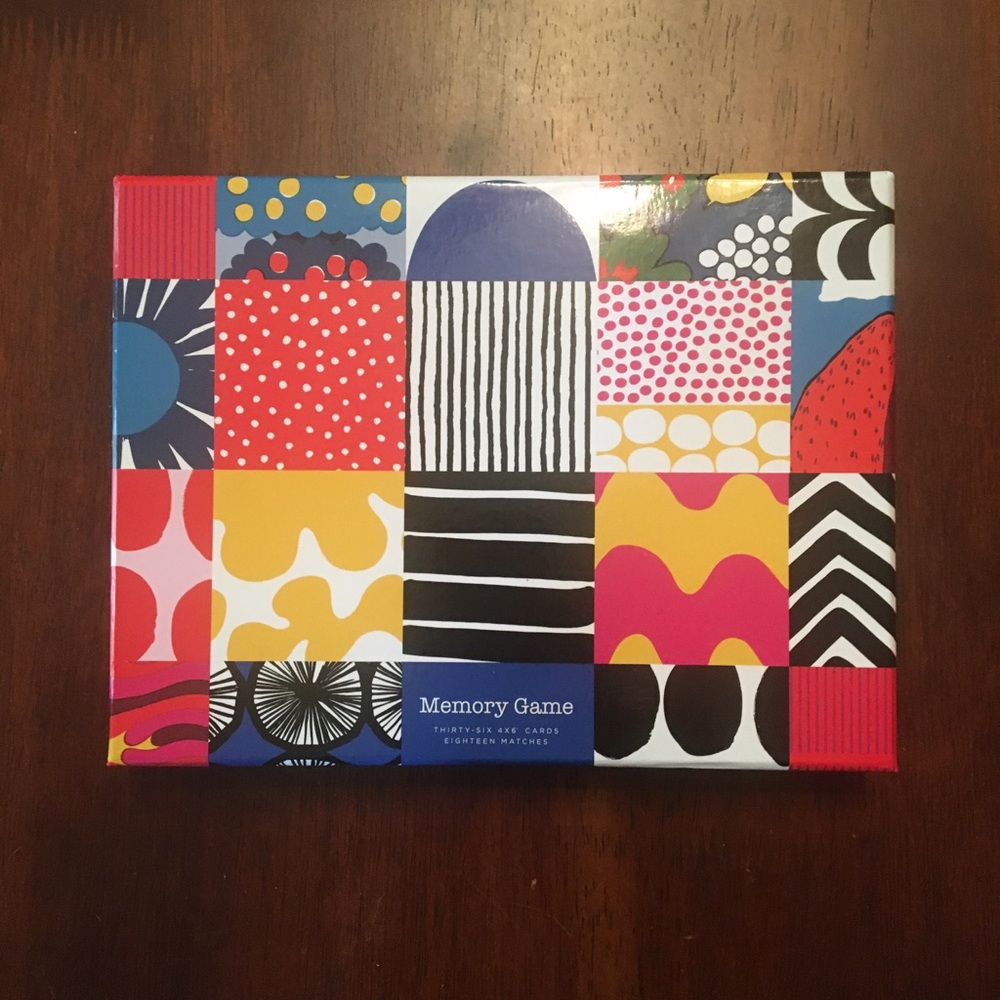 Marimekko for Target memory game NWOT